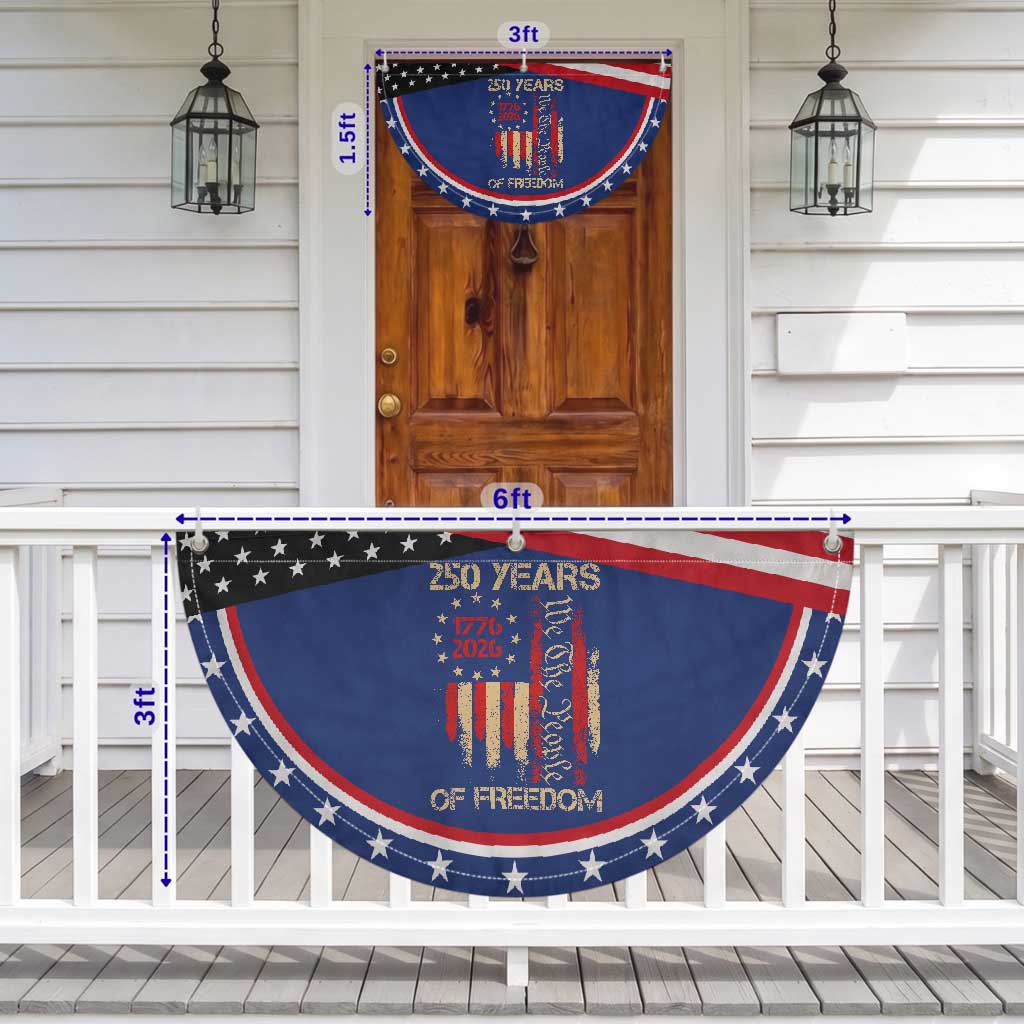 250 Years Of Freedom Patriotic Fan Flag 250th America Anniversary Independence Day