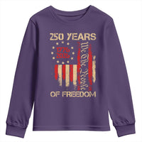 250 Years Of Freedom Youth Sweatshirt 250th America Anniversary Independence Day
