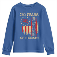 250 Years Of Freedom Youth Sweatshirt 250th America Anniversary Independence Day