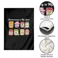 Democracy Is My Jam Garden Flag Social Justice Protest Resist - Wonder Print Shop