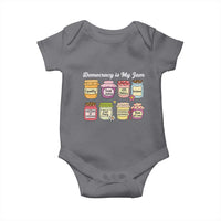 Democracy Is My Jam Baby Onesie Social Justice Protest Resist - Wonder Print Shop