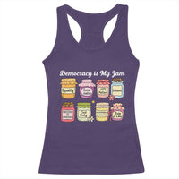 Democracy Is My Jam Racerback Tank Top Social Justice Protest Resist - Wonder Print Shop