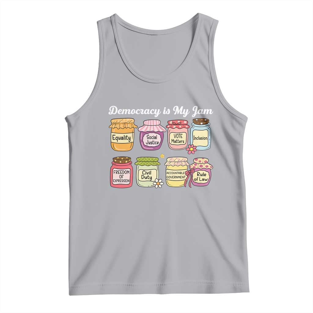 Democracy Is My Jam Tank Top Social Justice Protest Resist - Wonder Print Shop