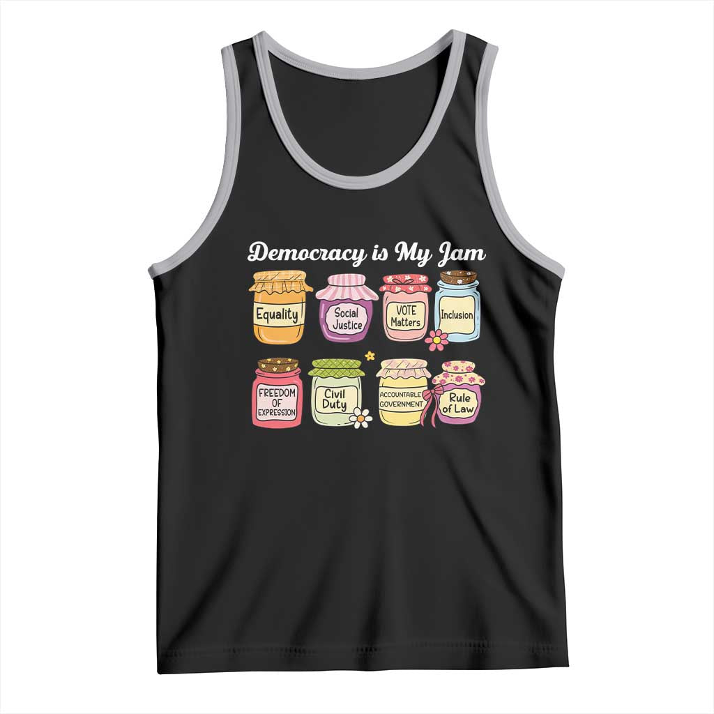 Democracy Is My Jam Tank Top Social Justice Protest Resist - Wonder Print Shop