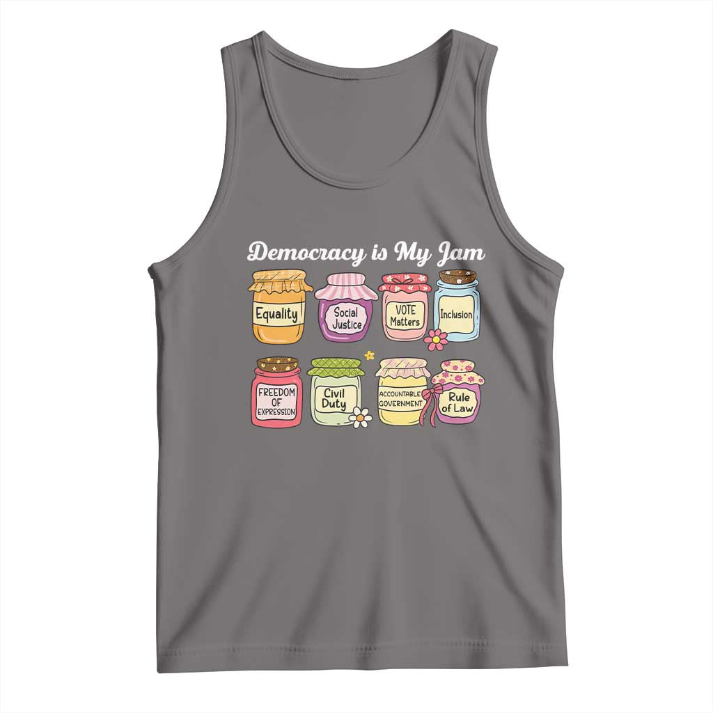 Democracy Is My Jam Tank Top Social Justice Protest Resist - Wonder Print Shop