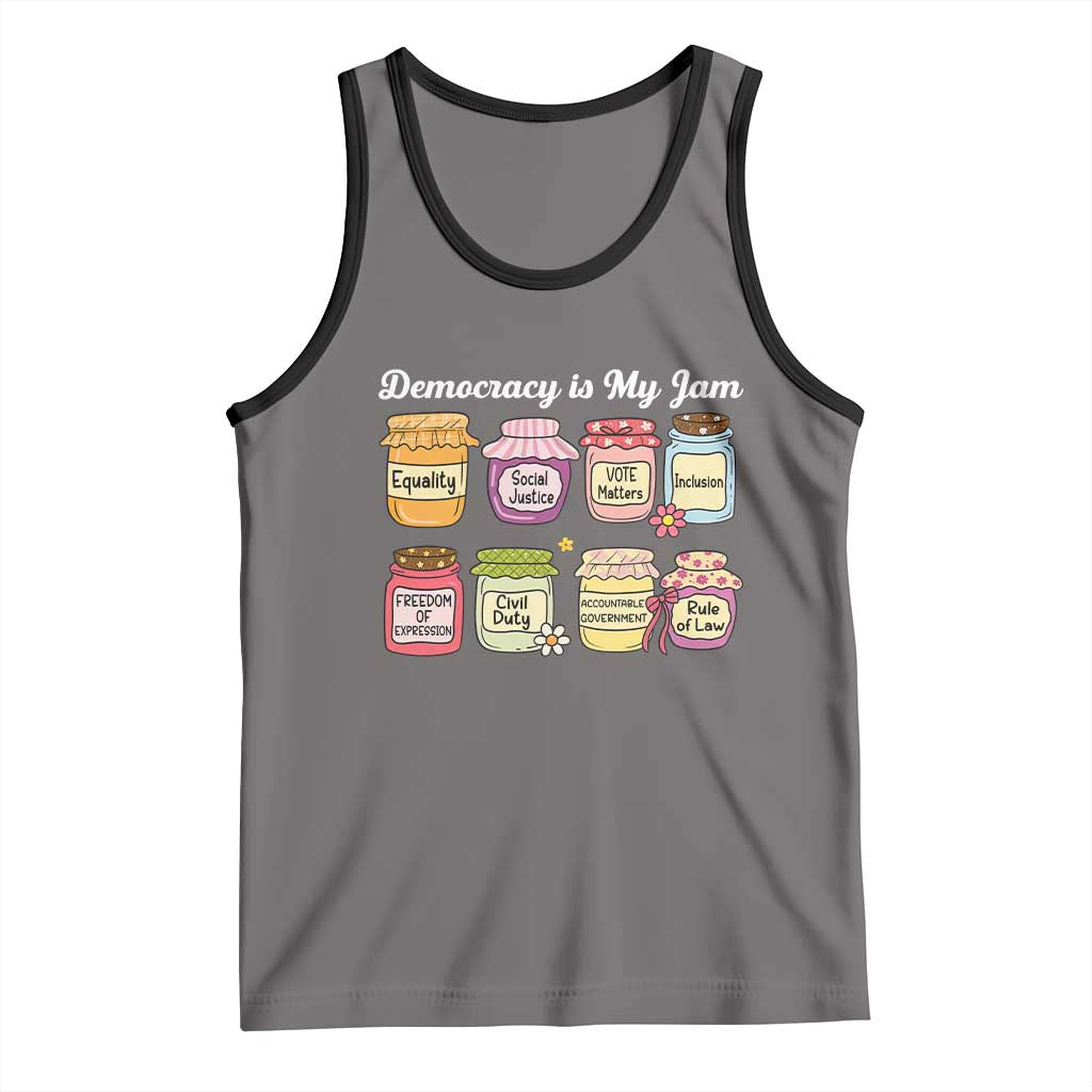 Democracy Is My Jam Tank Top Social Justice Protest Resist - Wonder Print Shop