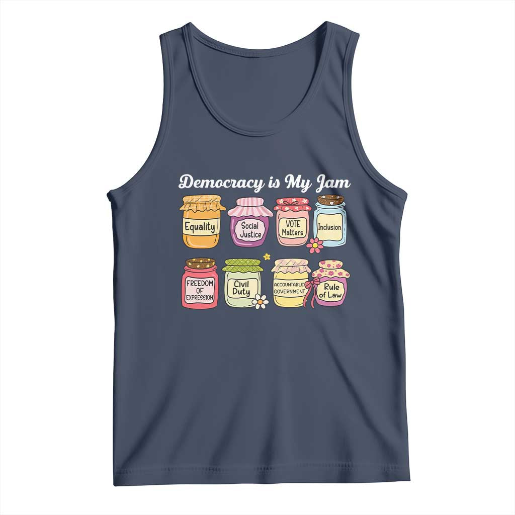 Democracy Is My Jam Tank Top Social Justice Protest Resist - Wonder Print Shop
