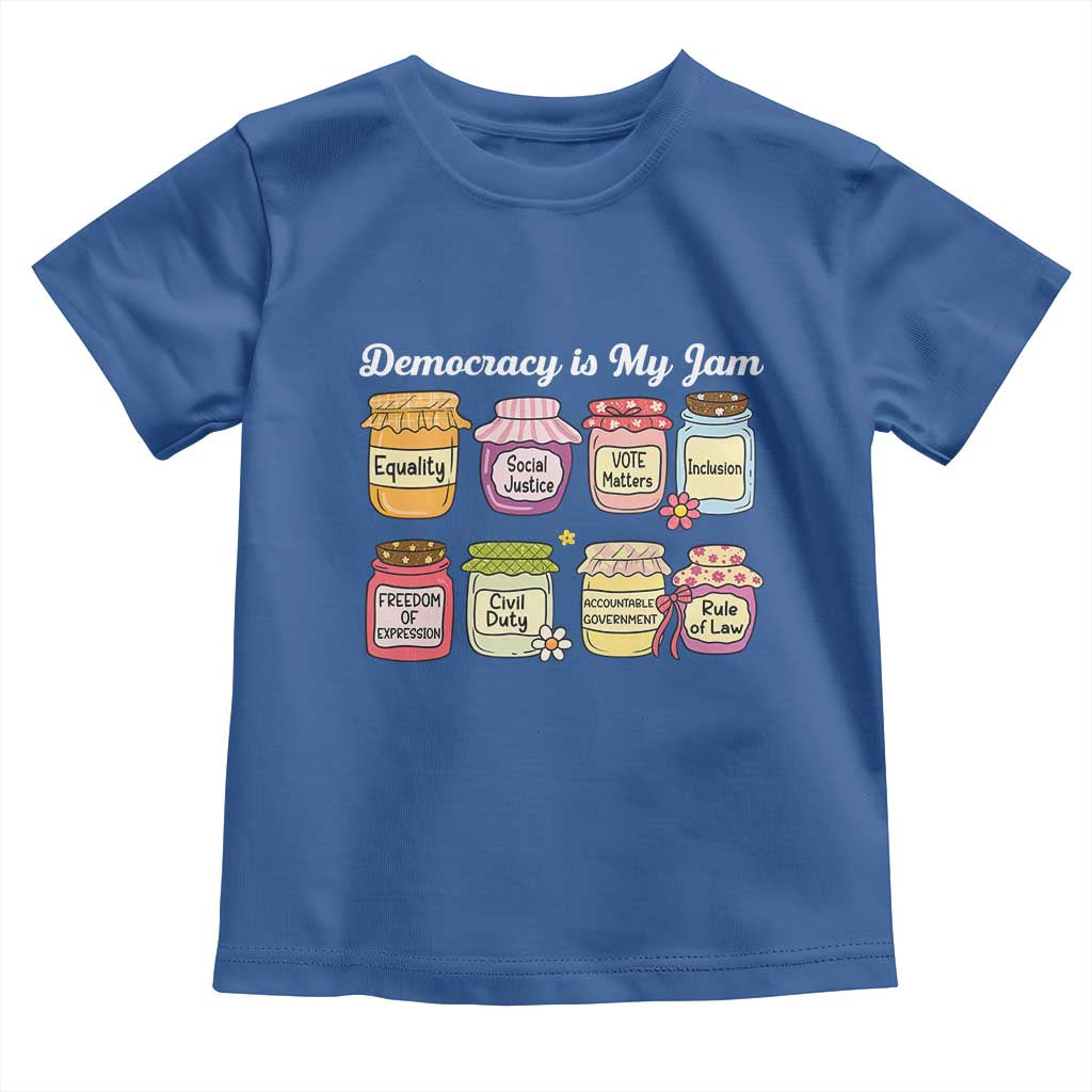 Democracy Is My Jam Toddler T Shirt Social Justice Protest Resist - Wonder Print Shop