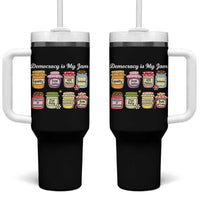 Democracy Is My Jam Tumbler With Handle Social Justice Protest Resist - Wonder Print Shop