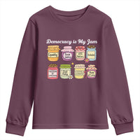 Democracy Is My Jam Youth Sweatshirt Social Justice Protest Resist - Wonder Print Shop