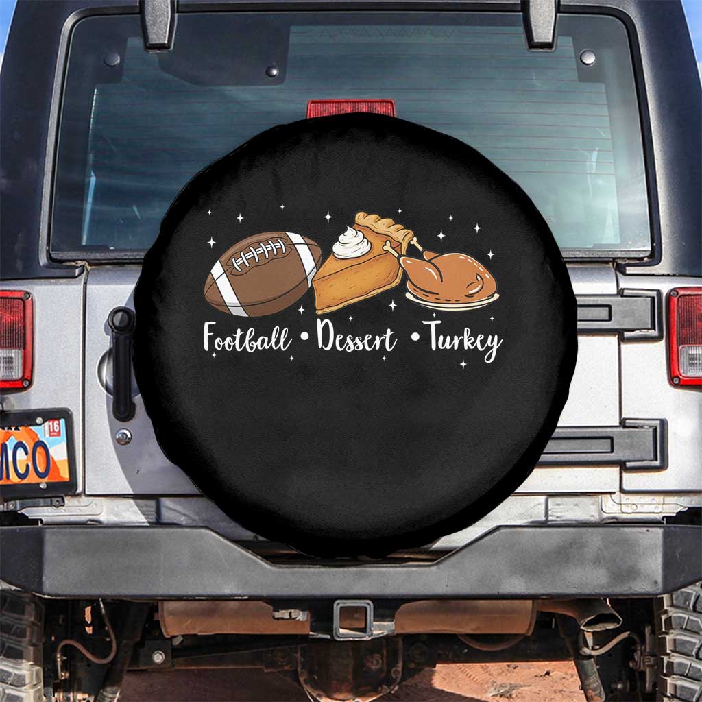 Funny Political Fall Season Spare Tire Cover Football Dessert Turkey Thanksgiving - Wonder Print Shop