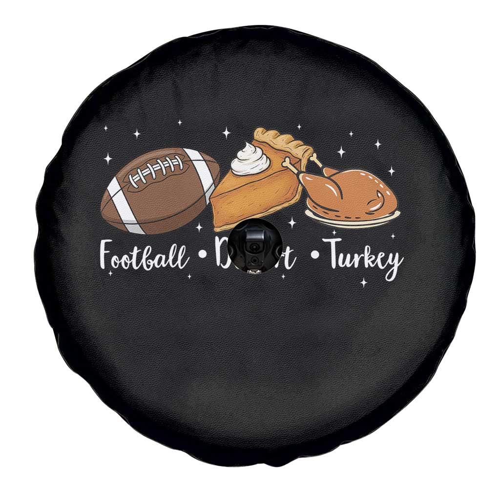 Funny Political Fall Season Spare Tire Cover Football Dessert Turkey Thanksgiving - Wonder Print Shop