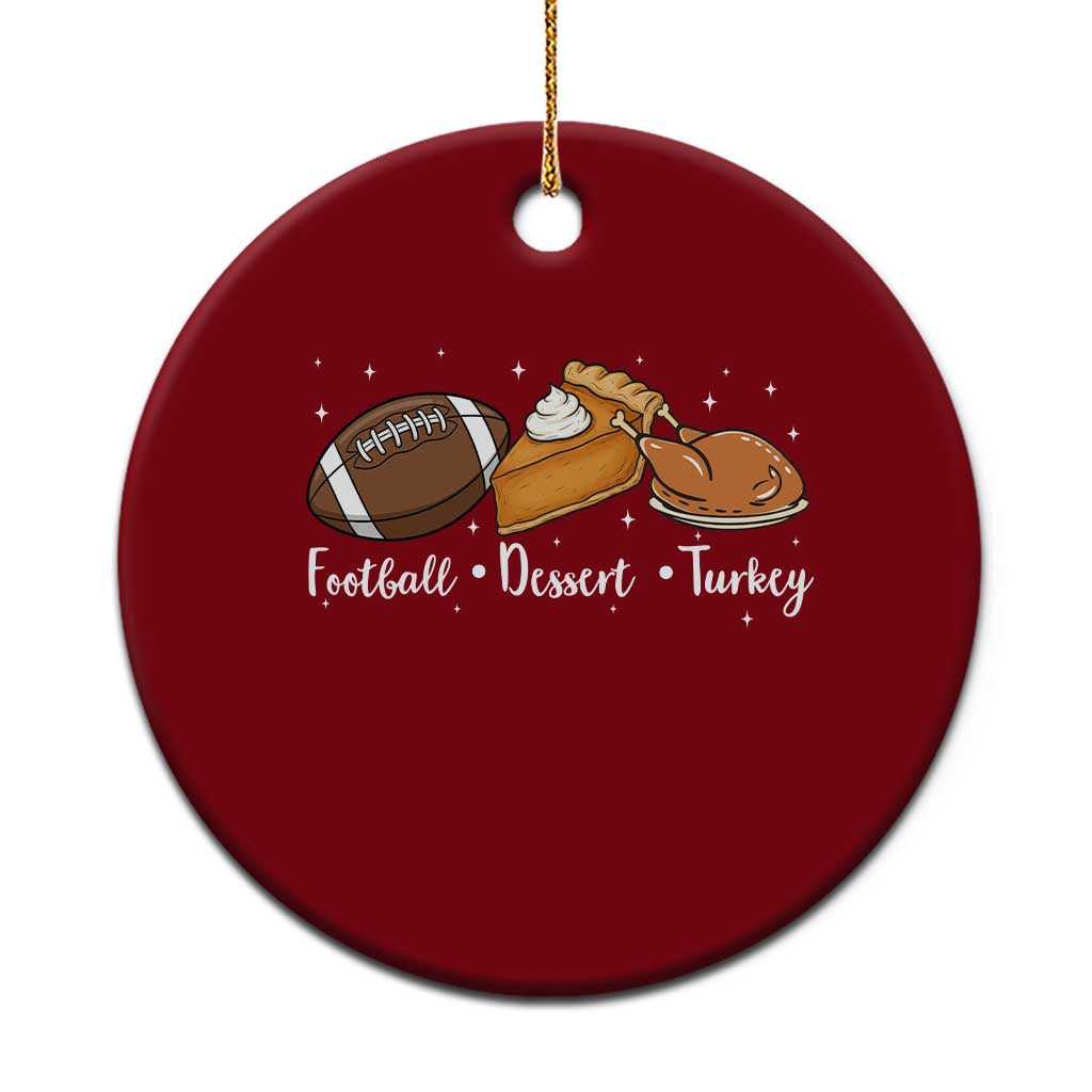 Funny Political Fall Season Ceramic Ornament Football Dessert Turkey Thanksgiving - Wonder Print Shop