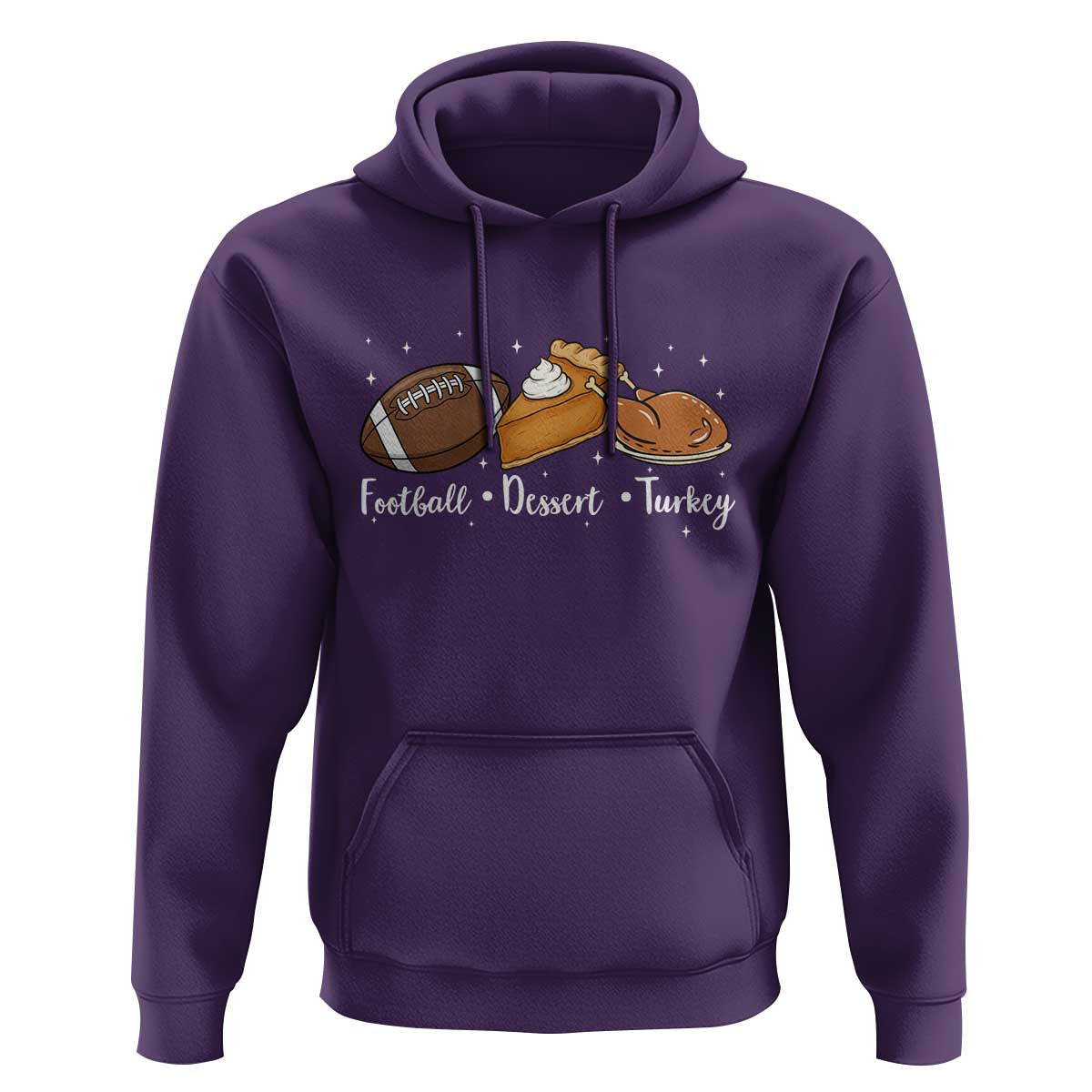Funny Political Fall Season Hoodie Football Dessert Turkey Thanksgiving - Wonder Print Shop