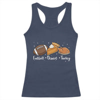 Funny Political Fall Season Racerback Tank Top Football Dessert Turkey Thanksgiving - Wonder Print Shop