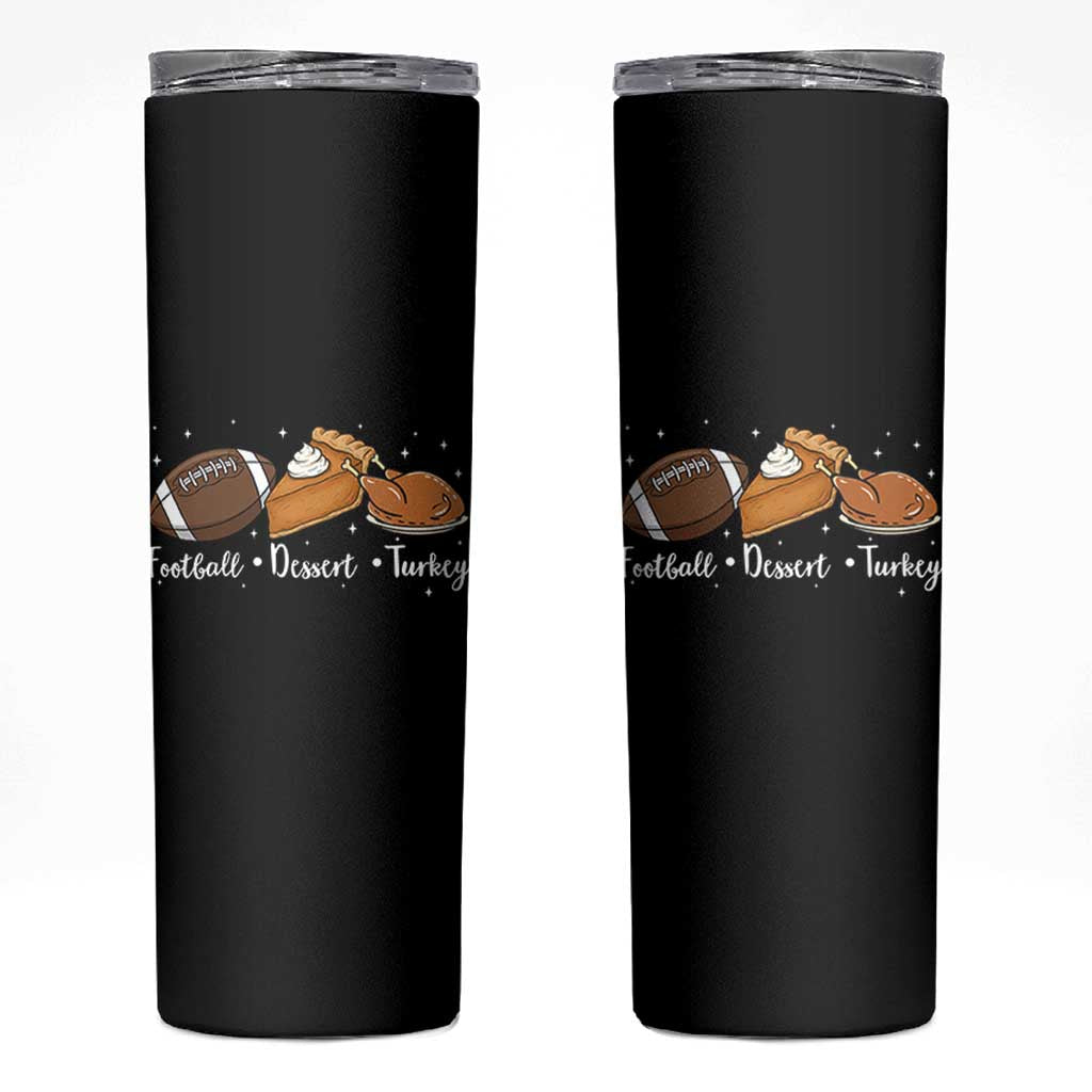 Funny Political Fall Season Skinny Tumbler Football Dessert Turkey Thanksgiving - Wonder Print Shop