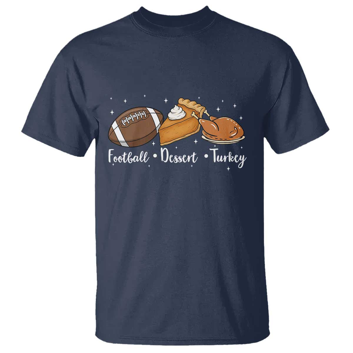 Funny Political Fall Season T Shirt Football Dessert Turkey Thanksgiving - Wonder Print Shop