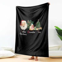 Funny Political Christmas Throw Blanket Father Christmas December Tree - Wonder Print Shop