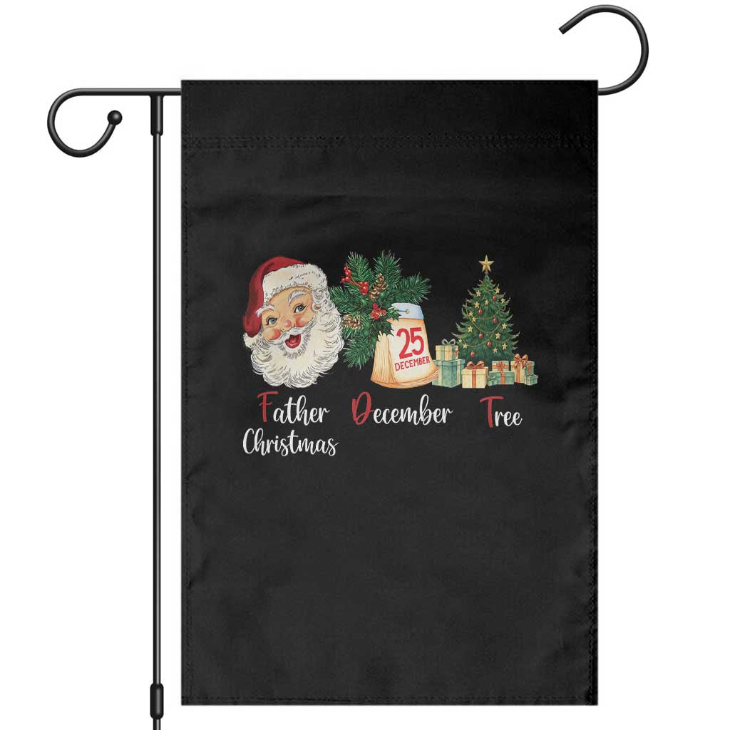 Funny Political Christmas Garden Flag Father Christmas December Tree - Wonder Print Shop