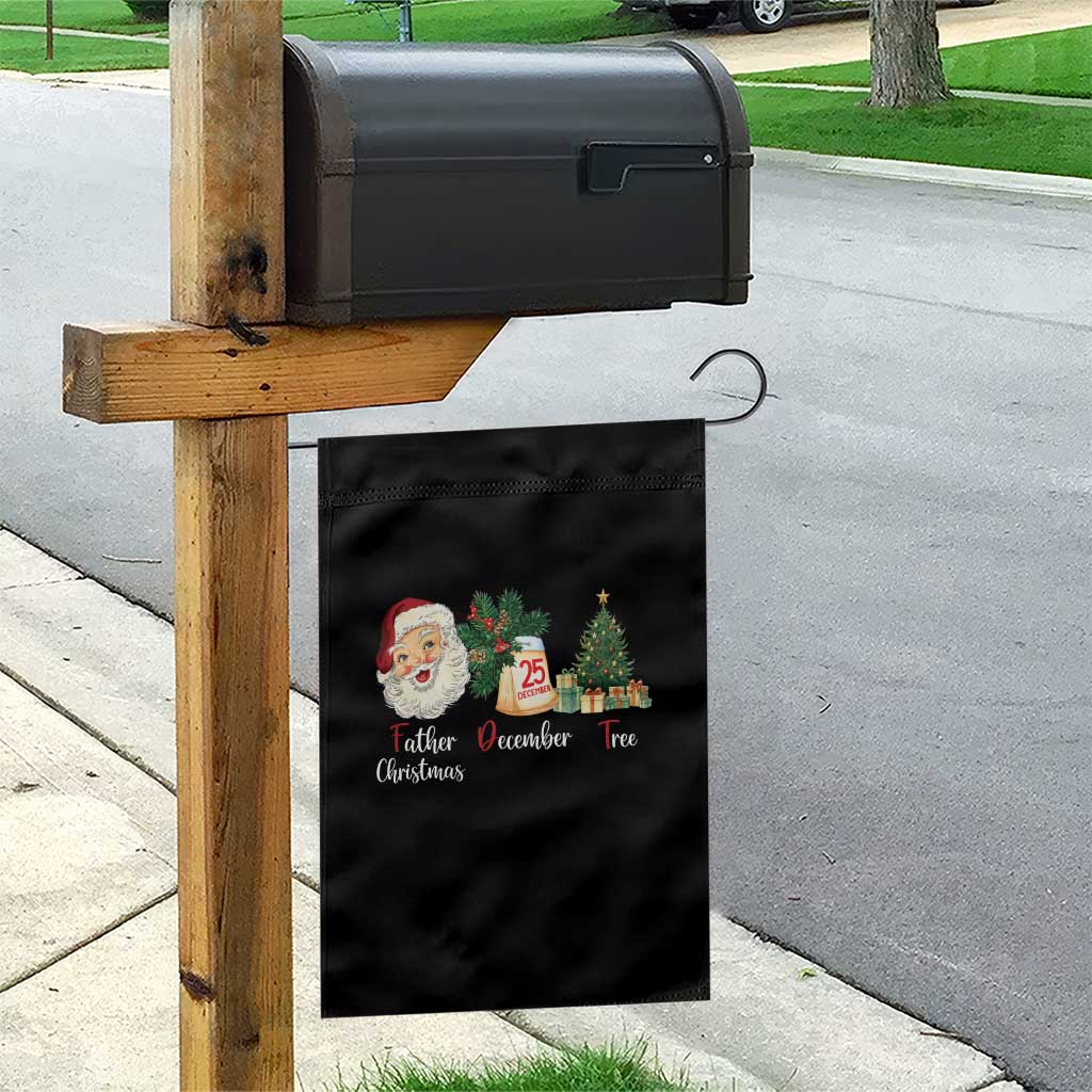 Funny Political Christmas Garden Flag Father Christmas December Tree - Wonder Print Shop