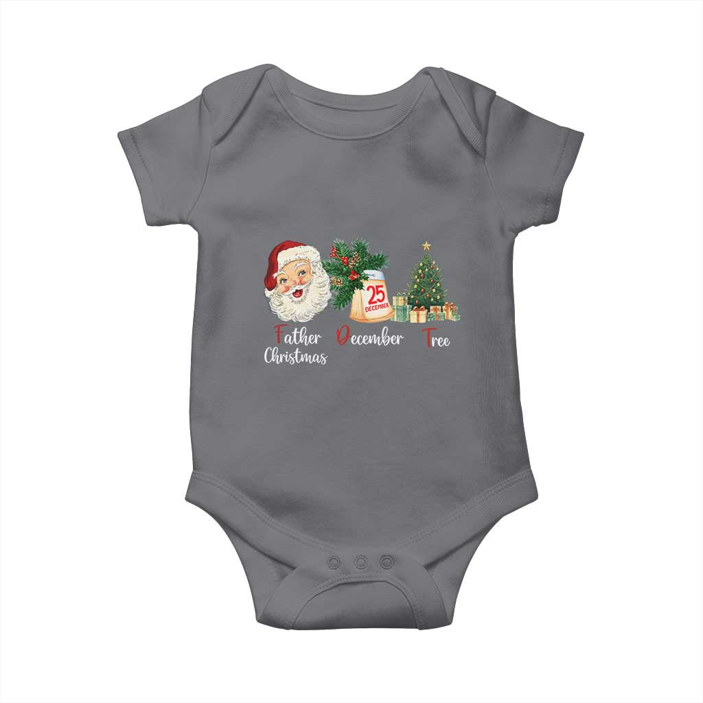 Funny Political Christmas Baby Onesie Father Christmas December Tree - Wonder Print Shop
