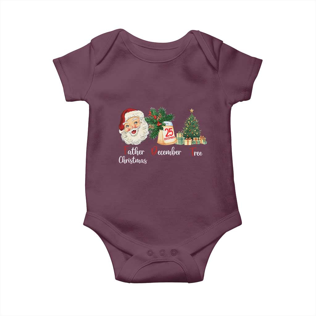 Funny Political Christmas Baby Onesie Father Christmas December Tree - Wonder Print Shop