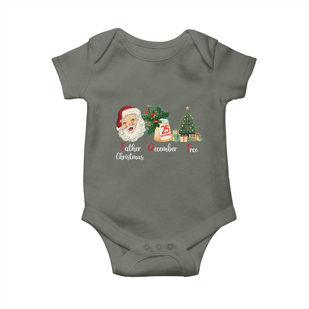 Funny Political Christmas Baby Onesie Father Christmas December Tree - Wonder Print Shop