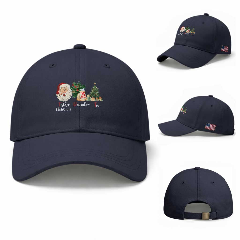 Funny Political Christmas Baseball Cap Father Christmas December Tree