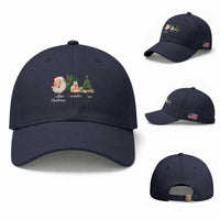 Funny Political Christmas Baseball Cap Father Christmas December Tree
