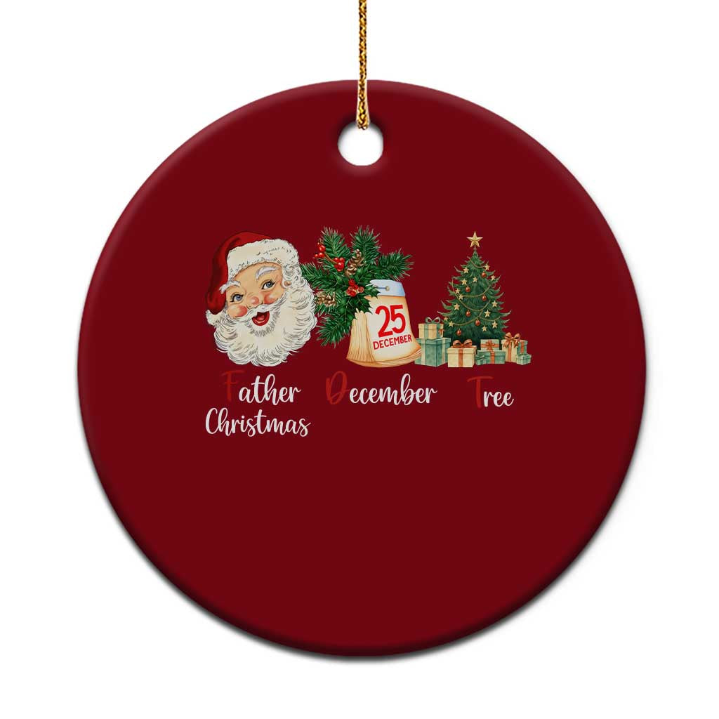Funny Political Christmas Ceramic Ornament Father Christmas December Tree - Wonder Print Shop