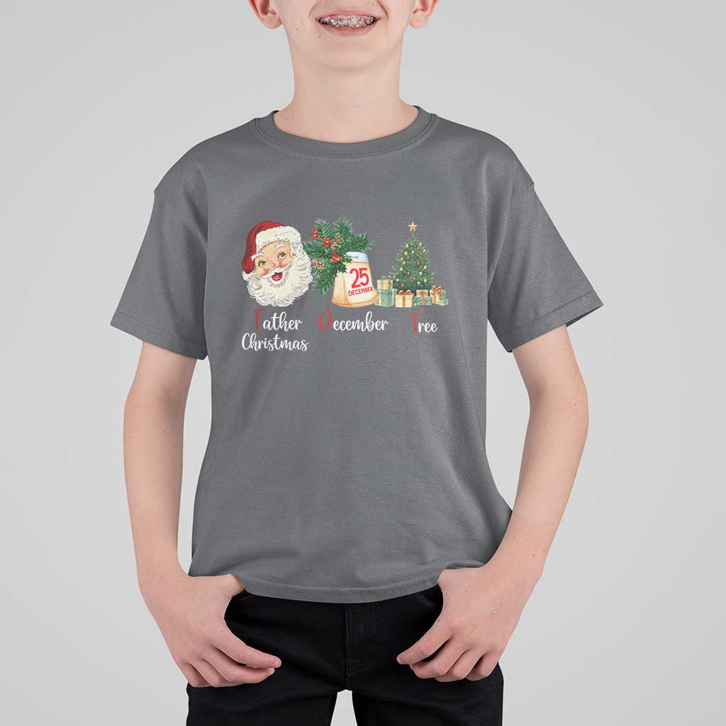 Funny Political Christmas T Shirt For Kid Father Christmas December Tree - Wonder Print Shop