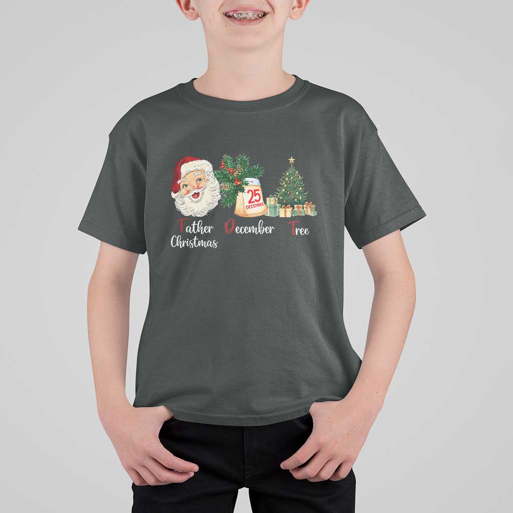 Funny Political Christmas T Shirt For Kid Father Christmas December Tree - Wonder Print Shop