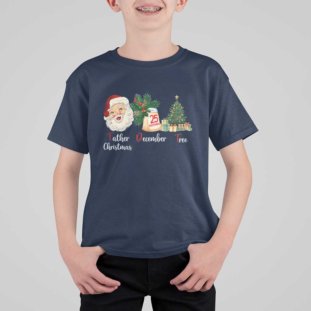 Funny Political Christmas T Shirt For Kid Father Christmas December Tree - Wonder Print Shop