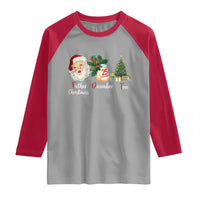 Funny Political Christmas Raglan Shirt Father Christmas December Tree - Wonder Print Shop