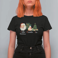 Funny Political Christmas T Shirt For Women Father Christmas December Tree - Wonder Print Shop