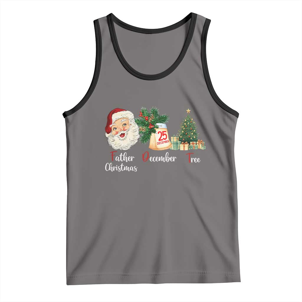 Funny Political Christmas Tank Top Father Christmas December Tree - Wonder Print Shop
