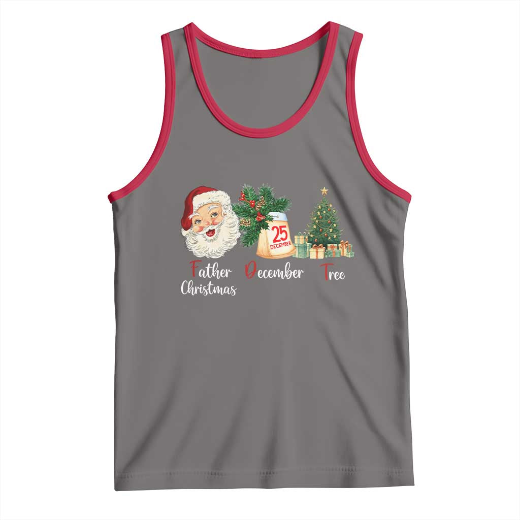 Funny Political Christmas Tank Top Father Christmas December Tree - Wonder Print Shop