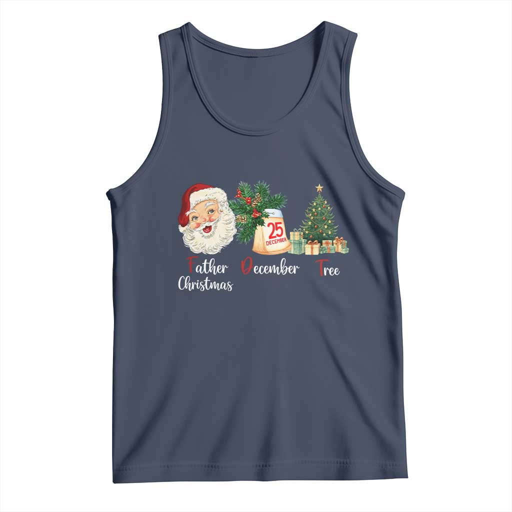 Funny Political Christmas Tank Top Father Christmas December Tree - Wonder Print Shop