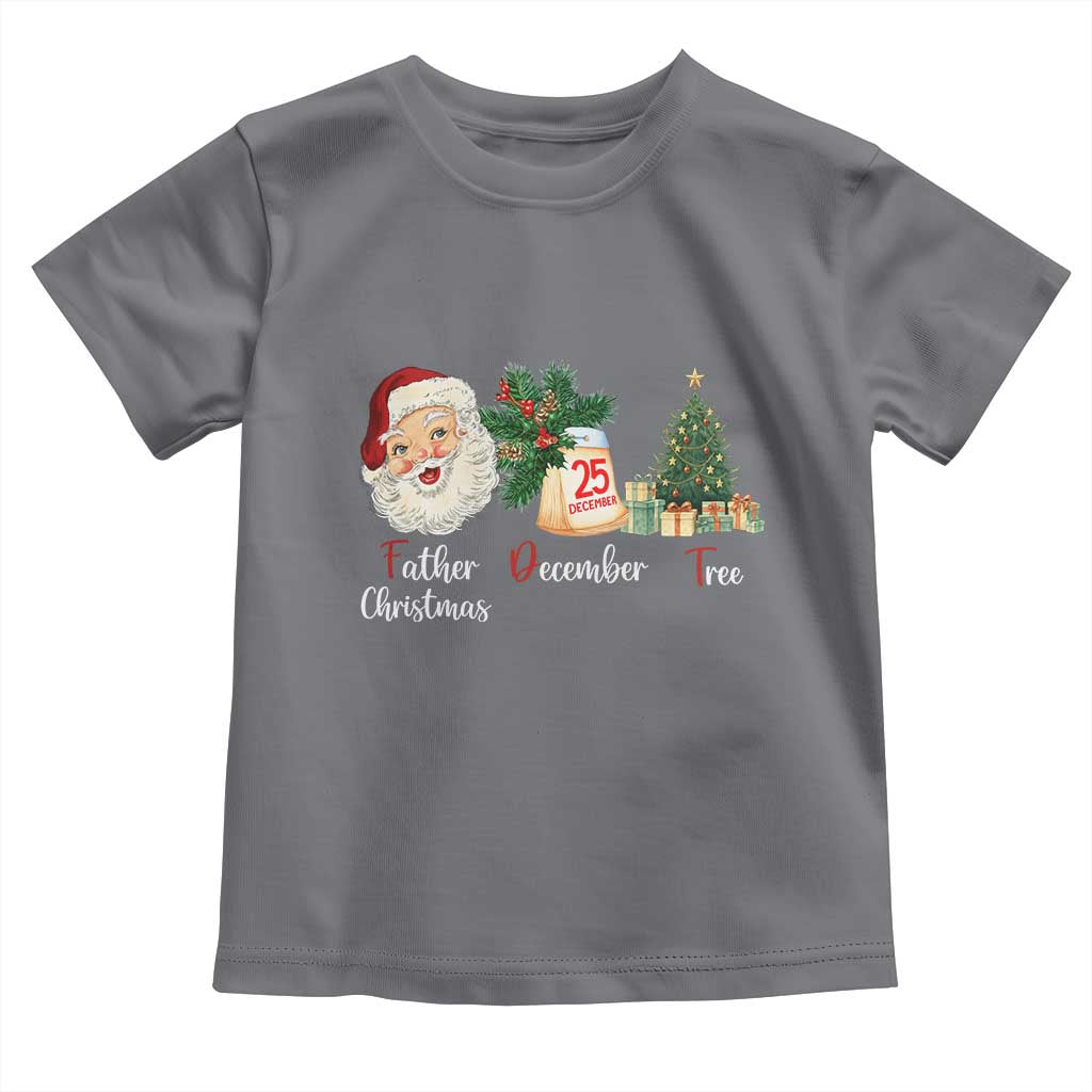 Funny Political Christmas Toddler T Shirt Father Christmas December Tree - Wonder Print Shop