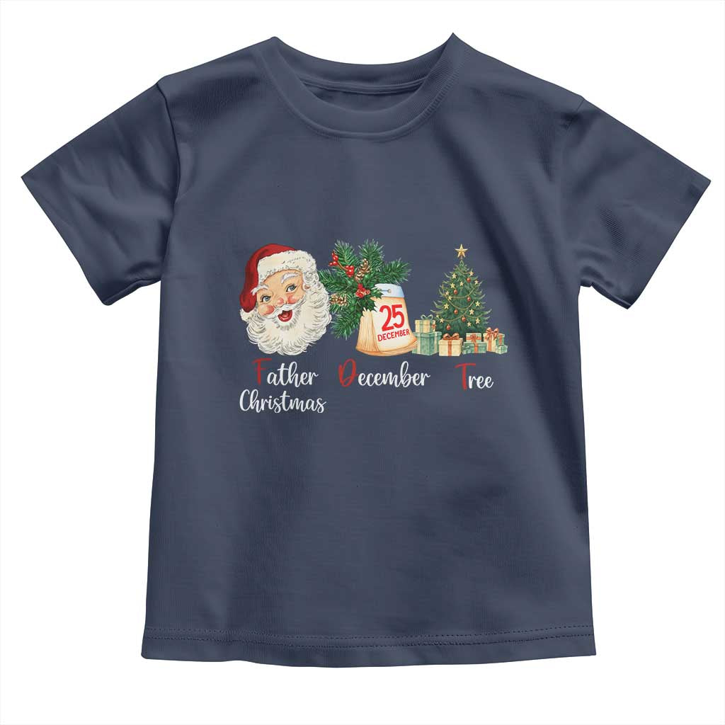 Funny Political Christmas Toddler T Shirt Father Christmas December Tree - Wonder Print Shop