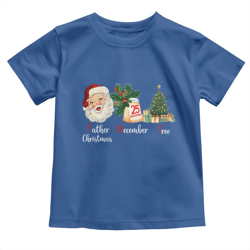 Funny Political Christmas Toddler T Shirt Father Christmas December Tree - Wonder Print Shop