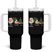 Funny Political Christmas Tumbler With Handle Father Christmas December Tree - Wonder Print Shop