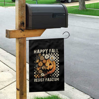 Happy Fall Resist Fascism Garden Flag Halloween Fall Pumpkin - Wonder Print Shop