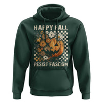 Happy Fall Resist Fascism Hoodie Halloween Fall Pumpkin - Wonder Print Shop