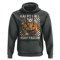 Happy Fall Resist Fascism Hoodie Halloween Fall Pumpkin - Wonder Print Shop