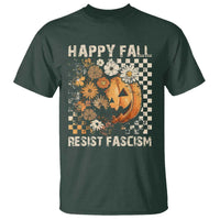 Happy Fall Resist Fascism T Shirt Halloween Fall Pumpkin - Wonder Print Shop