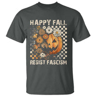 Happy Fall Resist Fascism T Shirt Halloween Fall Pumpkin - Wonder Print Shop