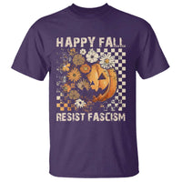 Happy Fall Resist Fascism T Shirt Halloween Fall Pumpkin - Wonder Print Shop