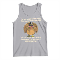 Funny Thanksgiving Turkey Tank Top I Am Really Into The Thanksgiving Spirit I Have Given The Bird - Wonder Print Shop