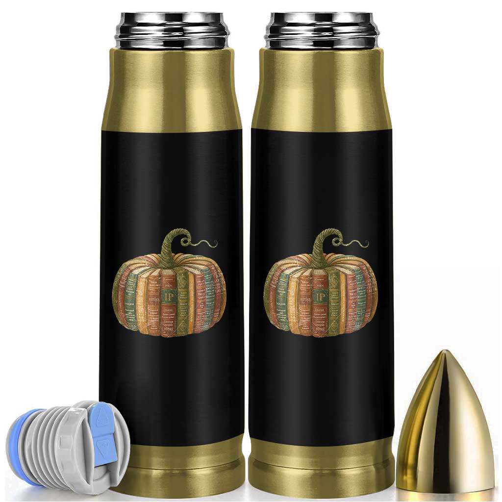 Book Pumpkin Autumn Fall Librarians Bookworm Teacher Bullet Tumbler - Wonder Print Shop